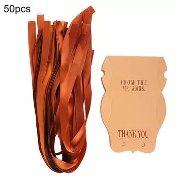 50 шт. крафт-бумага в форме подушки, подарочная коробка для свадьбы, дня рождения, вечеринки, портативная изысканная коробка для конфет