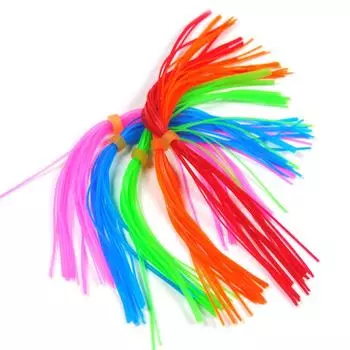 50 шт. красные, оранжевые, зеленые, розовые, силиконовые юбки Bule для спиннербейта, резиновые джиг-приманки, юбки для кальмаров, материал для нахлыста красный