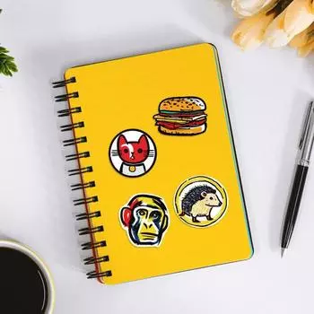 50 шт. красочные наклейки с животными, водонепроницаемые ПВХ-наклейки с граффити, самоклеящиеся наклейки для ноутбука, чемодана, скейтборда, граффити 1 Set