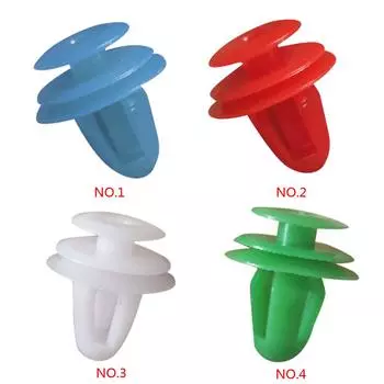 50 шт. крепеж для дверной панели, отделка салона автомобиля, фиксированные зажимы, набор штифтов, заклепок, гибких фиксаторов, автомобильные принадлежности, синий цвет зелёный