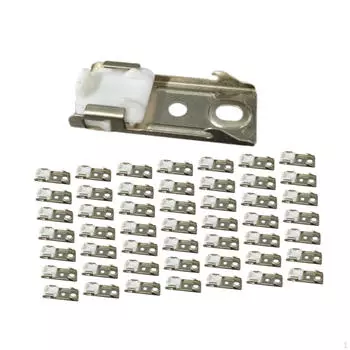 50 шт. Кронштейн для крепления карниза для штор, настенное крепление, потолочное крепление Cream White