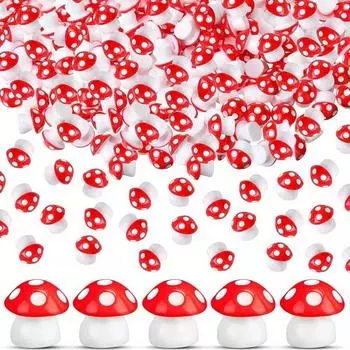 50 шт. крошечных смоляных грибов, мини-грибов, миниатюрных фигурок для микро-садового ландшафтного декора