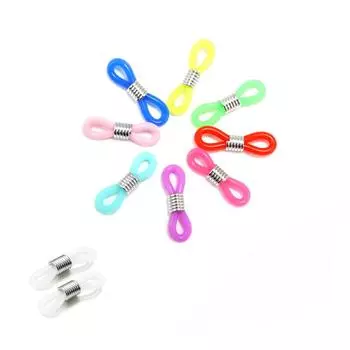 50 шт., крючки для очков, очки, цепочка для очков, фиксатор на концах, веревка, держатель шнура для солнцезащитных очков, ремешок, фиксатор, концевая петля, разъем 50pcs