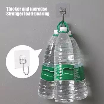 50 шт. крючков без проколов самоклеящиеся противоскользящие отличная липкость бесследное удаление легкое 50pcs