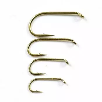 50 шт. крючок для мокрой мушки для рыбалки нахлыстом, 2X прочный проволочный крючок-нимфа, бронзовая отделка, материал для связывания мушек, размер 8, 10, 12, 14, 16 #8