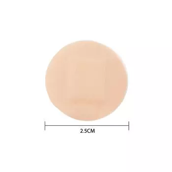 50 шт. круглых пластырей для первой помощи, водонепроницаемых, для заживления ран, пластырей one size