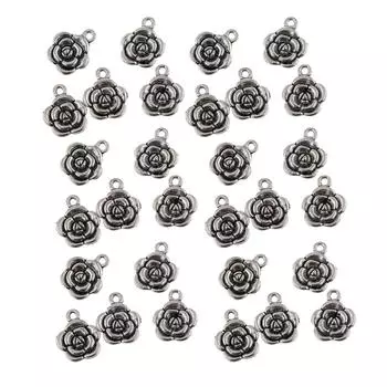 50 шт., кулон «сделай сам», бусины-проставки из сплава, очаровательные ювелирные изделия, 16x13 мм 0.2cm античный серебряного