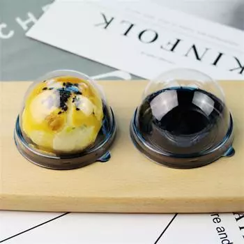 50 шт. квадратная круглая пластиковая коробка для лунного пирога, упаковка для яичного желтка, прозрачные коробки для лунного пирога, упаковка для выпечки other