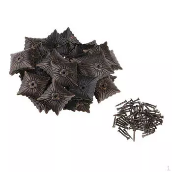 50 шт. квадратные гвозди винтажные мебельные гвозди для обивки