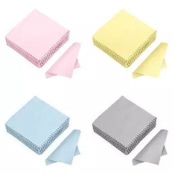 50 шт. квадратных нанокерамических салфеток для чистки автомобиля, впитывающих микрофибровых тряпок, полотенец для мытья автомобилей, чистки и сушки светло-синий