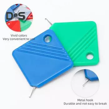 50 шт. квадратный нитевдеватель для ручного шитья своими руками вышивка крестиком ремесла портативные пластиковые инструменты для заправки нити в подарок любителю шитья разноцветный