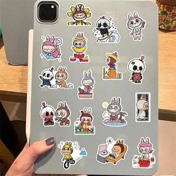 50 шт. Labubu Cute Monster Cartoon Stickers Pack Anime Accessories Handheld Notebook Computer Decoration Stickers Gift