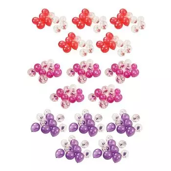 50 шт. латексные воздушные шары, устойчивые к разрыву, красивые воздушные шары для украшения вечеринки для свадьбы, дня рождения, Рождества Purple, Purple Sequins
