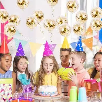 50 шт. латексных шаров с золотым конфетти, 30 см золотые шары с золотыми бумажными точками для украшения выпускного, свадьбы, дня рождения, детского праздника золотой