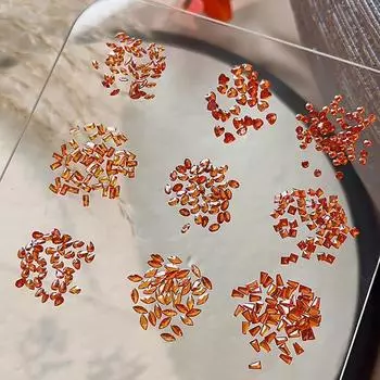 50 шт. ледяные прозрачные гранатовые красные стразы для ногтей многоформенные циркониевые подвески для ногтей драгоценности для самостоятельного нейл-арта Random