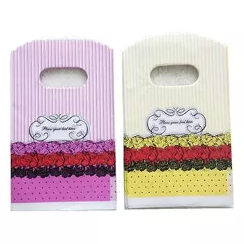 50 шт. Легкий мешочек для конфет с мультяшным рисунком, мини-контейнер для конфет с красочным рисунком