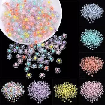 50 шт./лот 12 мм Подсолнухи Акриловые разделительные бусины россыпью DIY аксессуары ручной работы для изготовления ювелирных изделий