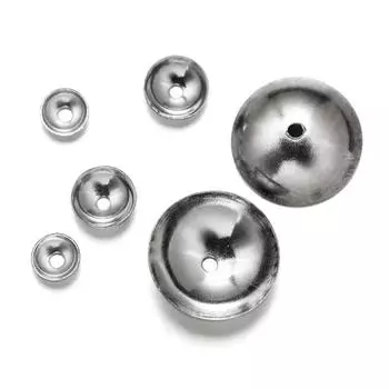 50 шт./лот 3/4/5/6/8 мм из нержавеющей стали, колпачки для бусин, коннекторы для наконечников для ожерелья, серег, аксессуаров для изготовления ювелирных изделий 3mm