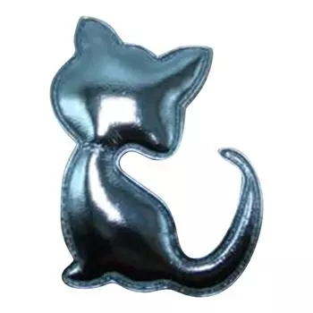 50 шт./лот 3,5*5 см ПУ милый кот мягкие аппликации аксессуары искусственные аппликации DIY ремесла заколки для волос украшения One Size синий