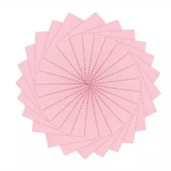 50 шт./лот, чистящая салфетка для полировки серебра, золота, платины, ювелирных изделий, против потускнения розовый