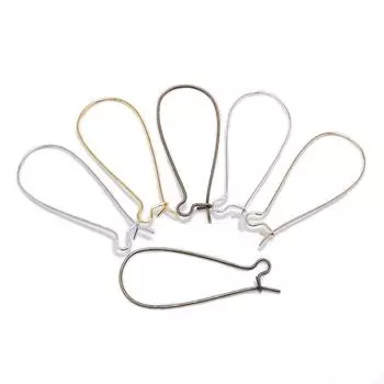 50 шт./лот, французские серьги с рычагом, крючки для ушей, серьги, фурнитура для изготовления ювелирных изделий, аксессуары для самостоятельного изготовления, поставки 10 x 18mm