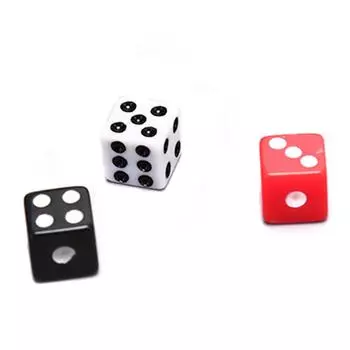 50 шт./лот игральные кости 8 мм акриловые белые/красные/черные игральные кости стандартные шестигранные решающие настольные игры для вечеринок по случаю дня рождения Прямая поставка