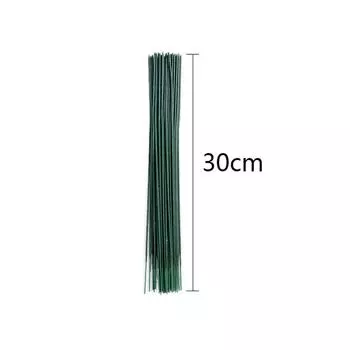 50 шт./лот, искусственные ветки, ветки, железная проволока, сделай сам, изготовление цветов, ремесленный декор 30cm