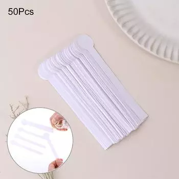 50 шт./лот круглая головка для тестирования ароматерапии ароматизаторы парфюмерия эфирные масла тестеры бумажные полоски 120*20 мм