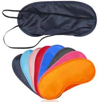 50 шт./лот, многоразовые повязки для глаз, мягкие маски, черные тени, нашивки с повязкой на глаза, для ночного путешествия, на глаза, спальный чехол оранжевый