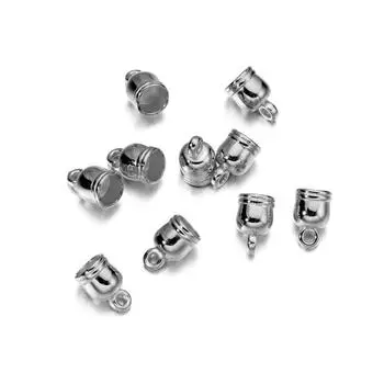 50 шт./лот, наконечник для ожерелья, колпачки с кисточками, бусины, колпачки для изготовления ювелирных изделий, аксессуары ручной работы, принадлежности для самостоятельного изготовления 7 x 10mm