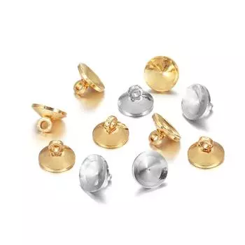 50 шт./лот, наконечники для бусин, разъем, подходят для круглых бусин, подвески для DIY ожерелья, изготовления ювелирных изделий, принадлежности ручной работы, аксессуары 6mm x 50Pcs