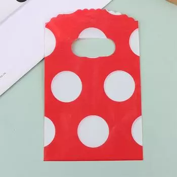 50 шт./лот, небольшой пластиковый пакет с разными дизайнами, 9X15 см, подарочный пакет с ручкой, подвески, серьги, упаковочные пакеты для ювелирных изделий as the picture