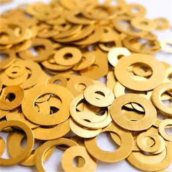 50 шт./лот складной нож DIY аксессуары для изготовления плоская прокладка латунные шайбы металлическая прокладка кольцо подушка кольцо накладка медная защита 5x2.6x0.1mm золотой