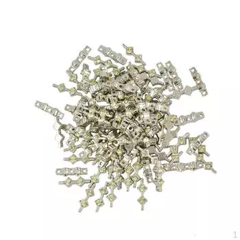 50 шт./лот, винтажные прозрачные блестящие стразы из сплава, 3 отверстия, разделительная планка, соединительные бусины, сделай сам, для
