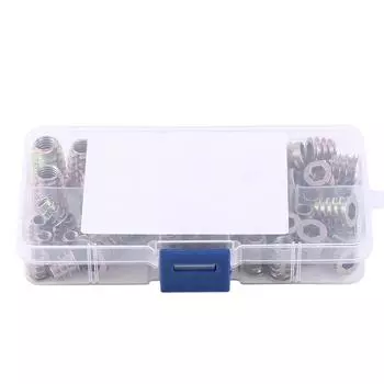 50 шт. M4M5M6M8M10 цинковый сплав винт в типе шестигранный привод резьбовая вставка гайки ассортимент