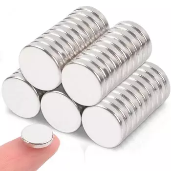 50 шт. Магниты супер сильные неодимовые круглые магниты неодимовые магниты дисковые магниты идеально подходят для поделок с футляром для хранения 10x2 мм холодильник, офис,