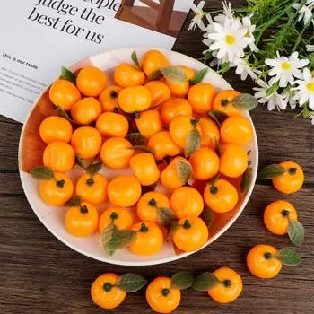 50 шт. маленьких милых украшений для детского душа, нейтральных, поддельных, оранжевых, для дня рождения, S