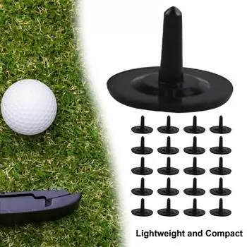 50 шт. маркеров для мячей для гольфа, маркеры положения мяча, разноцветные пластиковые плоские круглые маркеры положения, легкий аксессуар для гольфа синий
