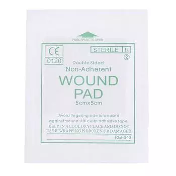 50 шт. марлевые подушечки для первой помощи, водонепроницаемые повязки на раны, стерильные медицинские марлевые подушечки