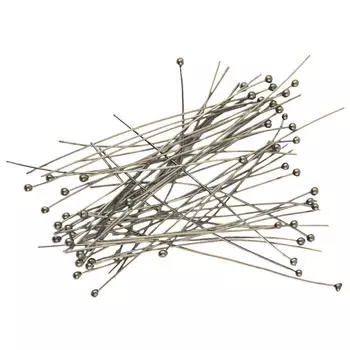 50 шт., медные шариковые шпильки для изготовления ювелирных изделий, фурнитура «сделай сам», 2 дюйма, черный 2inches чёрный