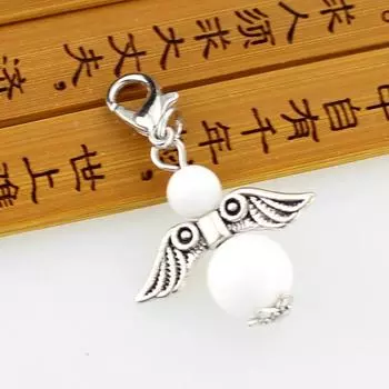 50 шт. металлические бусины-шармы в форме крыльев ангела для самостоятельного изготовления браслетов, ожерелий и ювелирных изделий