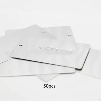 50 шт. металлические гравировальные пластины алюминиевые садовые аксессуары для детской комнаты штамповка для