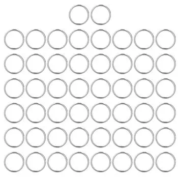 50 шт. Металлические кольца прочные, прочные, железные, многофункциональные, глянцевые, яркие, цветные, металлические уплотнительные кольца для самостоятельного изготовления