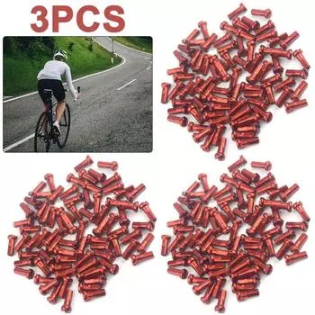 50 шт. металлические ниппели для спиц 14 г, 2 мм, детали для горного велосипеда (красный)