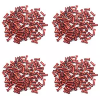 50 шт. металлические ниппели для спиц 14 г, 2 мм, детали для горного велосипеда (красный)