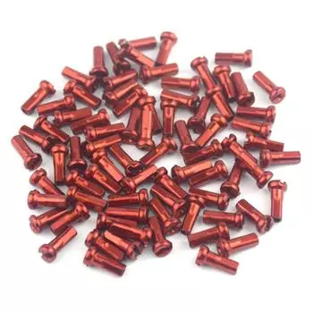 50 шт. металлические ниппели для спиц 14 г, 2 мм, детали для горного велосипеда (красный)