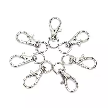 50 шт. металлические поворотные застежки-омары, зажимы, крючок с кольцом для ключей, ювелирное изделие своими руками