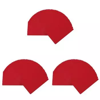 50 шт. металлические визитные карточки из алюминиевого сплава для карт «сделай сам» (красный)