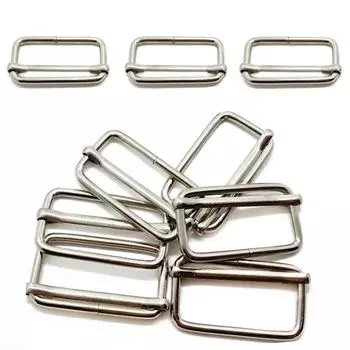 50 шт. металлический ремень для сумки скользящая пряжка серебряные пряжки слайдер одежда швейная регулируемая пряжка своими руками 32mm-Style C