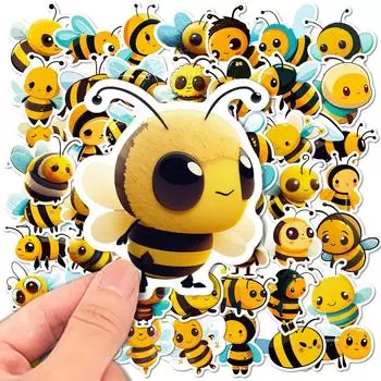 50 шт. милые кавайные наклейки в виде пчелы, граффити, наклейки для DIY, багажа, ноутбука, скейтборда, мотоцикла, велосипеда, наклейки 50pcs